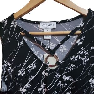 Carmen Marc Valvo Sleeveless Top.